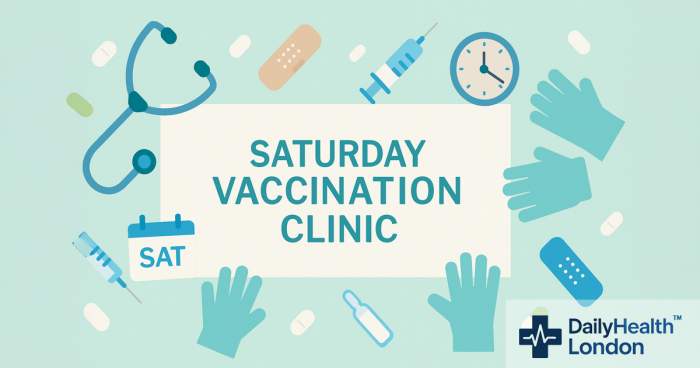 Saturday jab clinic opens to ease family trips and waits